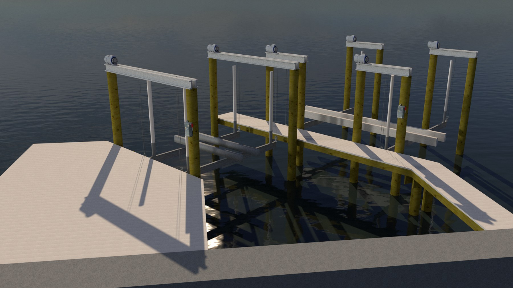 Multi-Lift Dock Layout